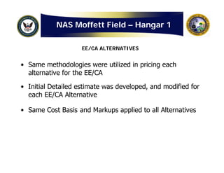 Navy: Hangar One Detailed Cost Estimate