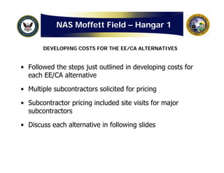 Navy: Hangar One Detailed Cost Estimate