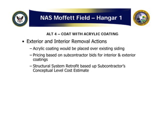 Navy: Hangar One Detailed Cost Estimate
