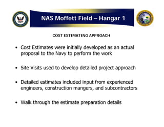 Navy: Hangar One Detailed Cost Estimate