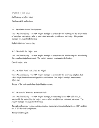 Software Process Improvement SCAMPI: Standard CMMI Appraisal Method for Process Improvement
