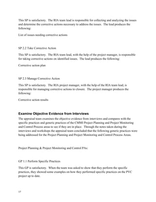 Software Process Improvement SCAMPI: Standard CMMI Appraisal Method for Process Improvement
