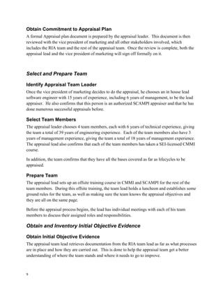 Software Process Improvement SCAMPI: Standard CMMI Appraisal Method for Process Improvement