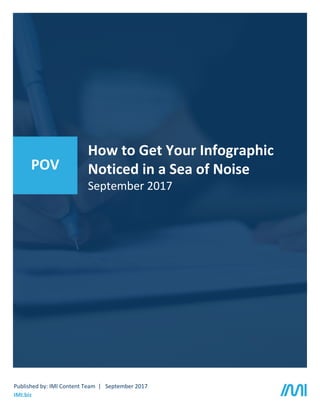 1
How to Get Your Infographic
Noticed in a Sea of Noise
September 2017
Published by: IMI Content Team | September 2017
IMI.biz
POV
 