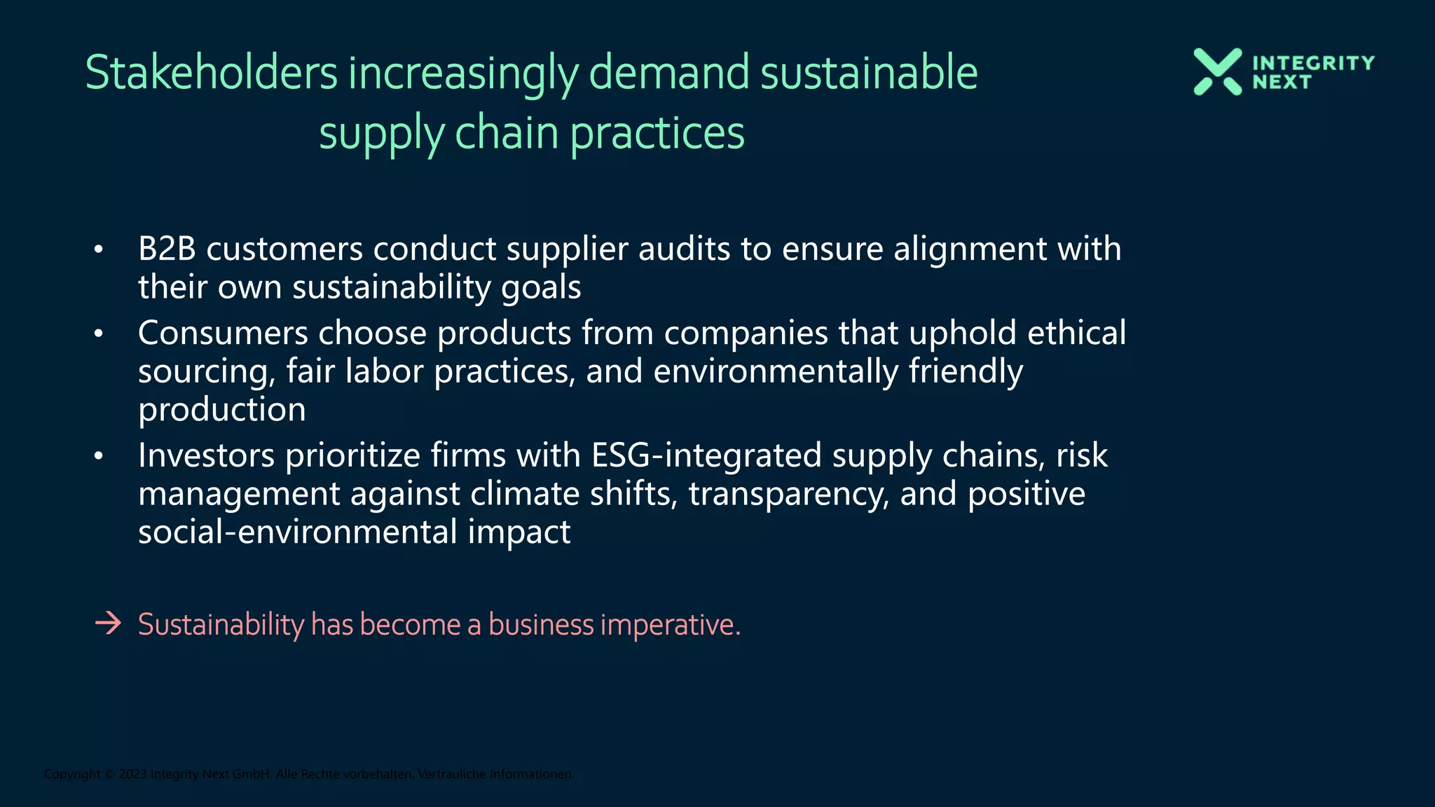 Mastering Supply Chain Sustainability: Where Does ESG Fit In? | PPTX