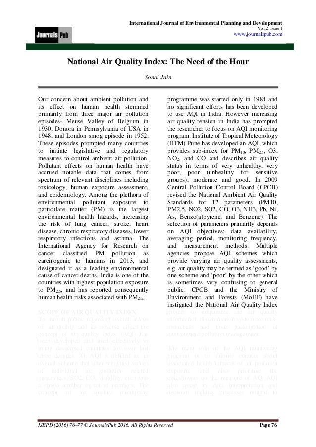 International Journal of Environmental Planning and Development vol 2