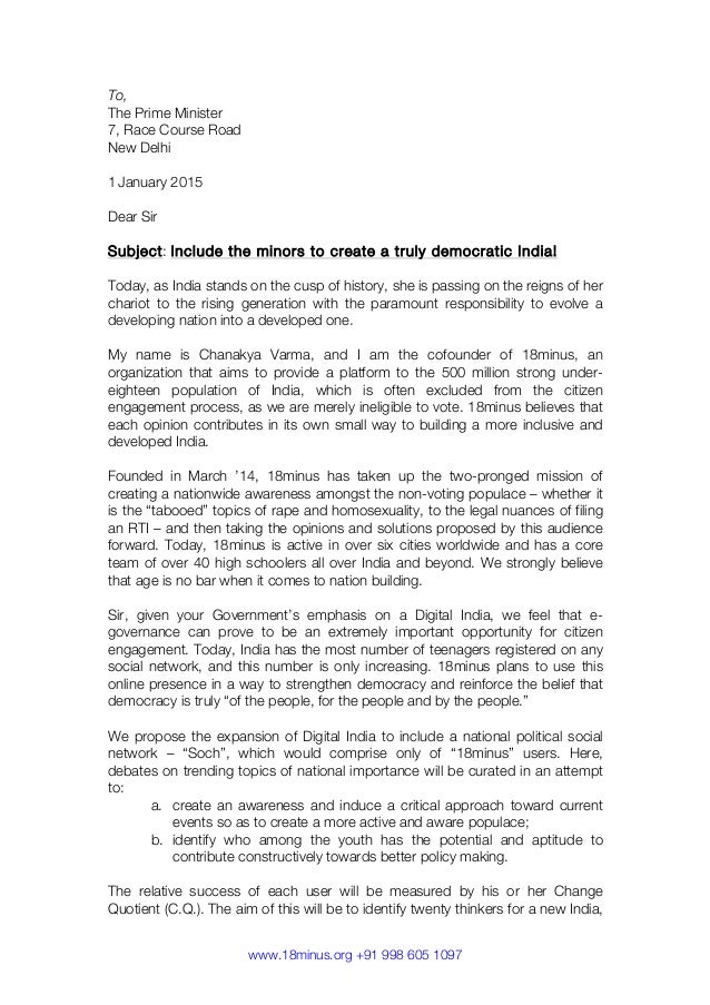 A Letter To The Prime Minister a-letter-to-the-prime-minister