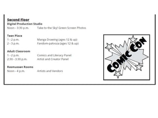 Hosting Your Own Comic Con: The Ultimate All-Ages Program | PPTX