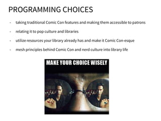 Hosting Your Own Comic Con: The Ultimate All-Ages Program | PPTX