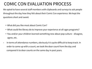 Hosting Your Own Comic Con: The Ultimate All-Ages Program | PPTX