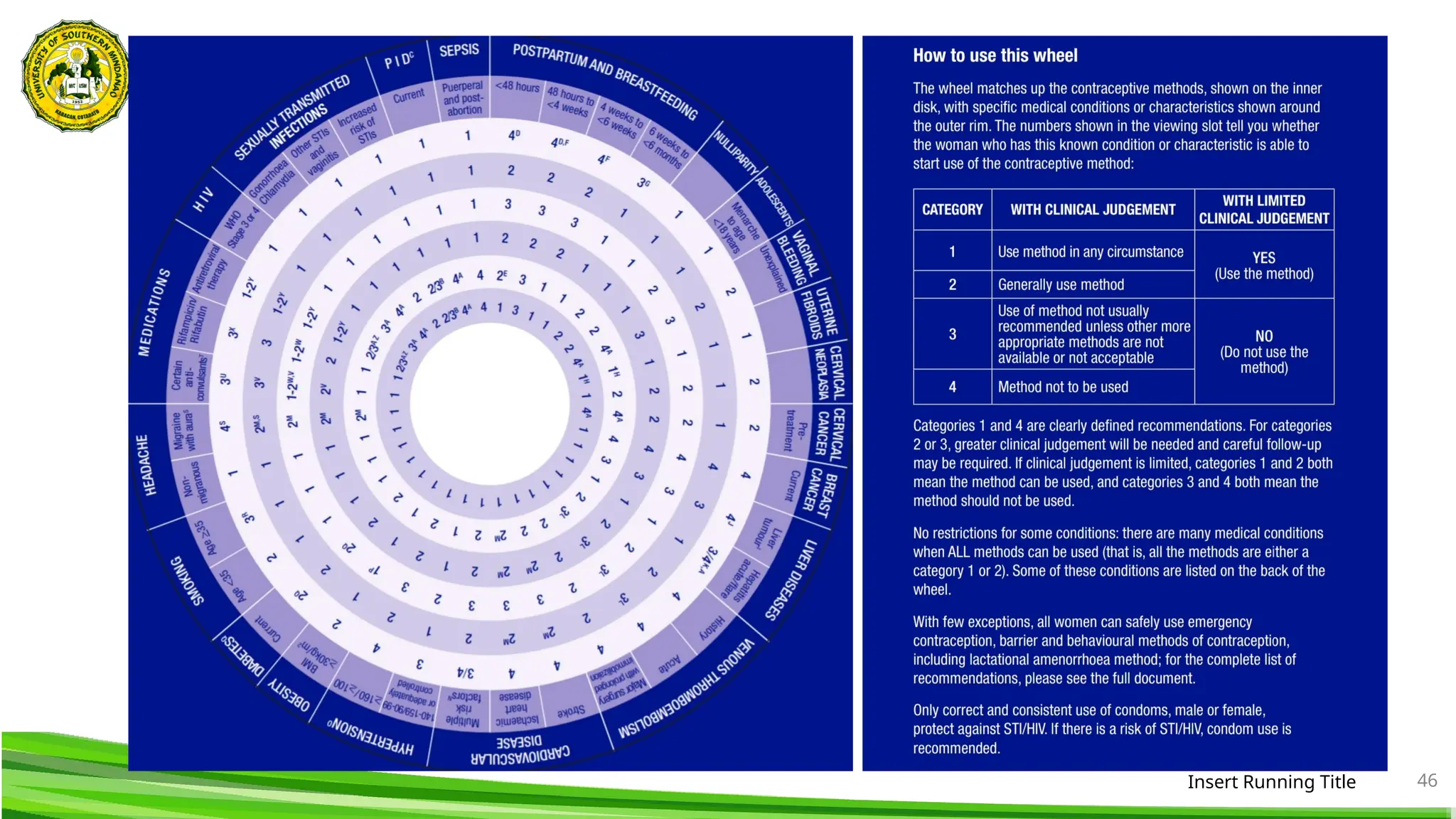 Insert Running Title 46
 