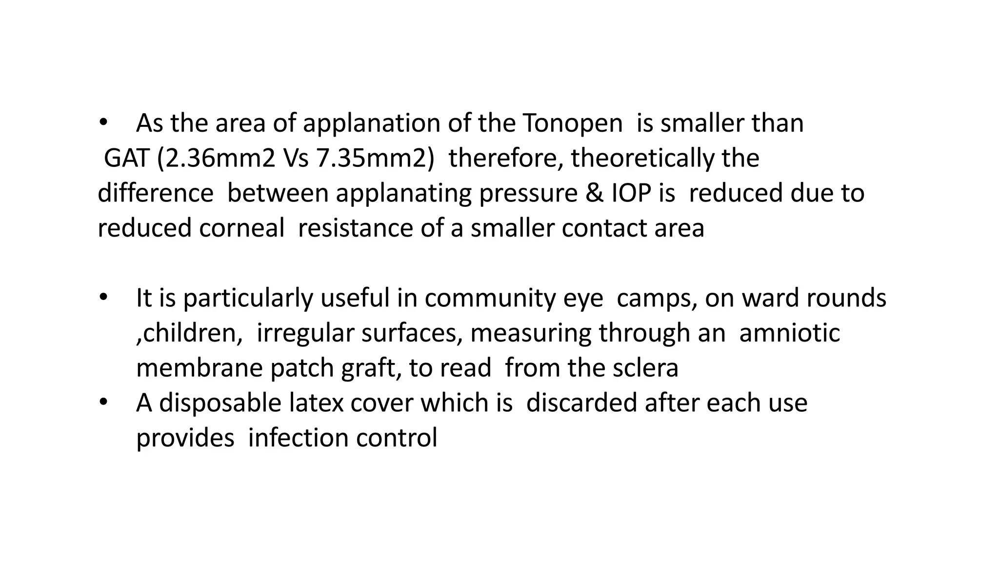 Means of IOP measurement | PPTX