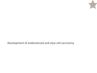 Development of endometroid and clear cell carcinoma
 