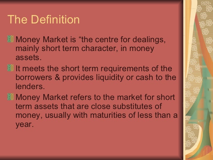 Currency market definition
