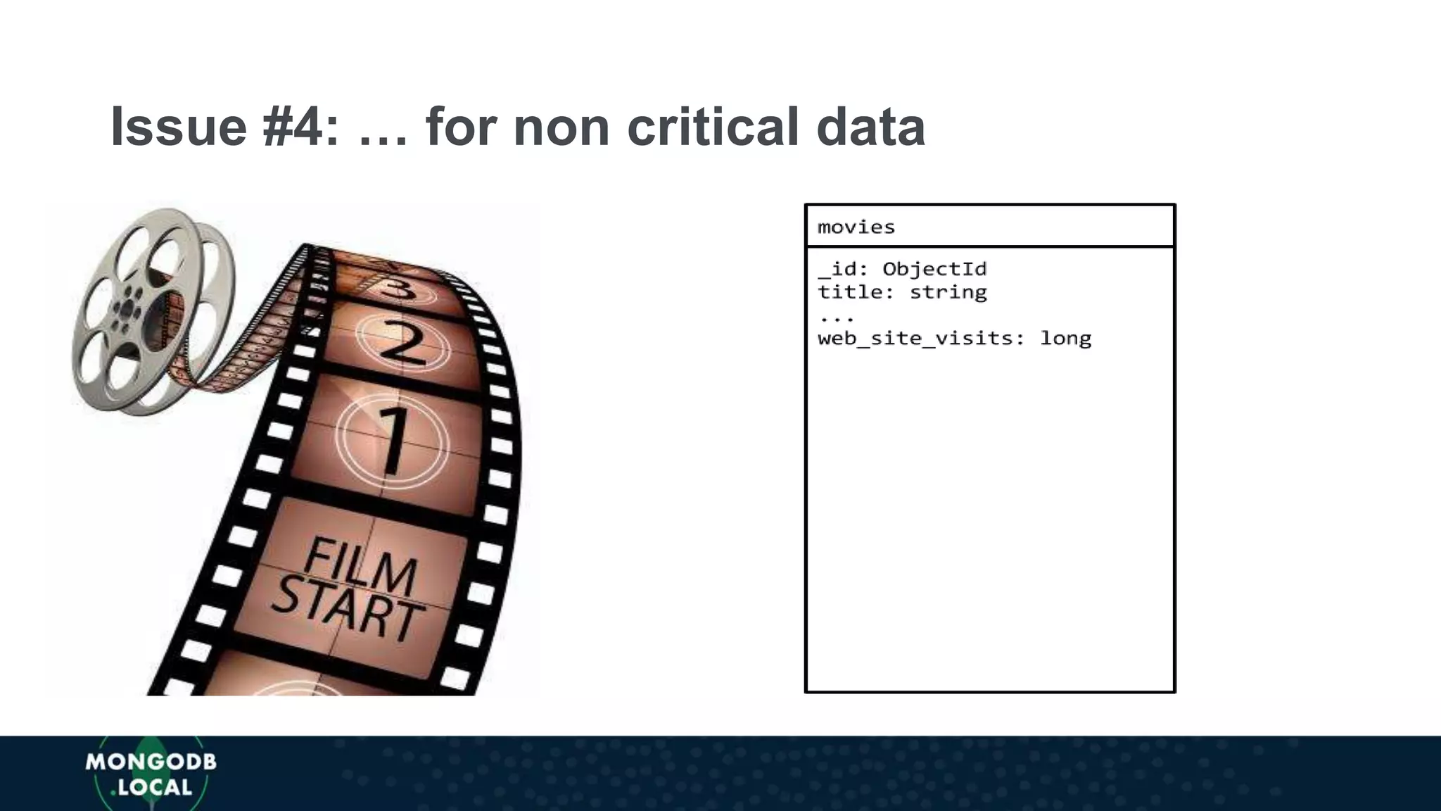 Issue #4: … for non critical data
 