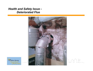 Health and Safety Issue -
Deteriorated Flue
 