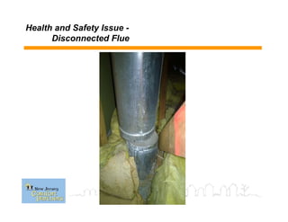 Health and Safety Issue -
Disconnected Flue
 