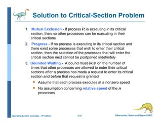 Operating System Chapter 5 Process Synchronization | PDF