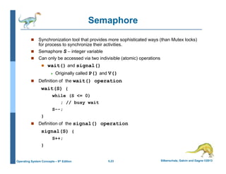 Operating System Chapter 5 Process Synchronization | PDF
