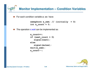 Operating System Chapter 5 Process Synchronization | PDF