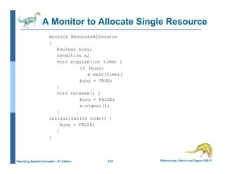Operating System Chapter 5 Process Synchronization | PDF
