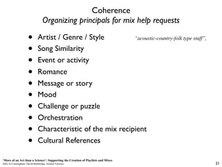 Coherence
                                   Organizing principals for mix help requests

                      •        A...