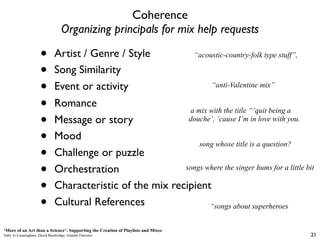 Coherence
                                   Organizing principals for mix help requests

                      •        A...