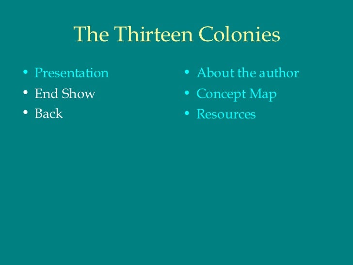 The thirteen colonies interactive powerpoint presentation