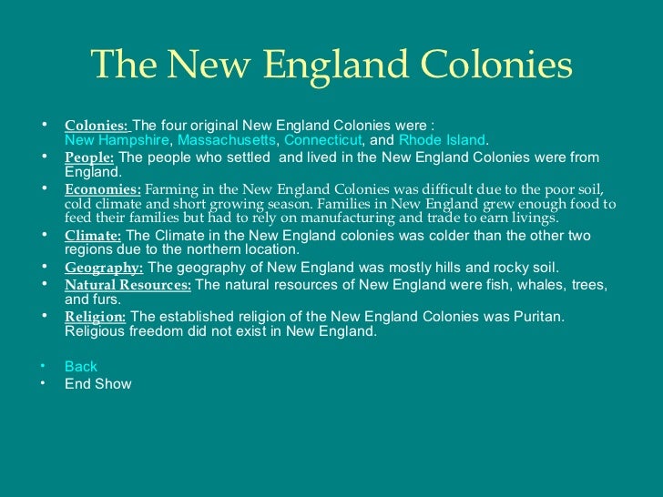 13 Colonies Compare And Contrast Chart