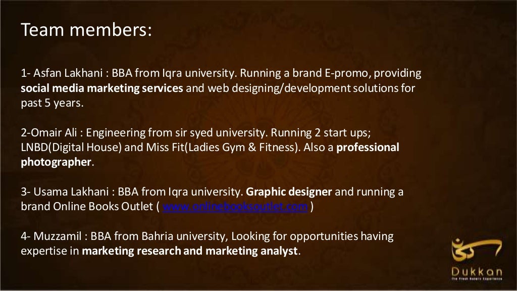 Bakery business plan in india ppt picture