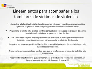 Protocolos de Actuación para la Prevención y Atención de la Violencia ...