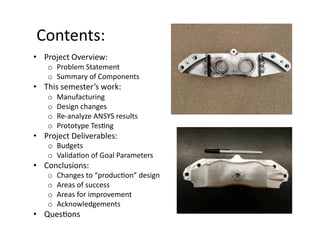 Final Presentation - Senior Design Project | PDF