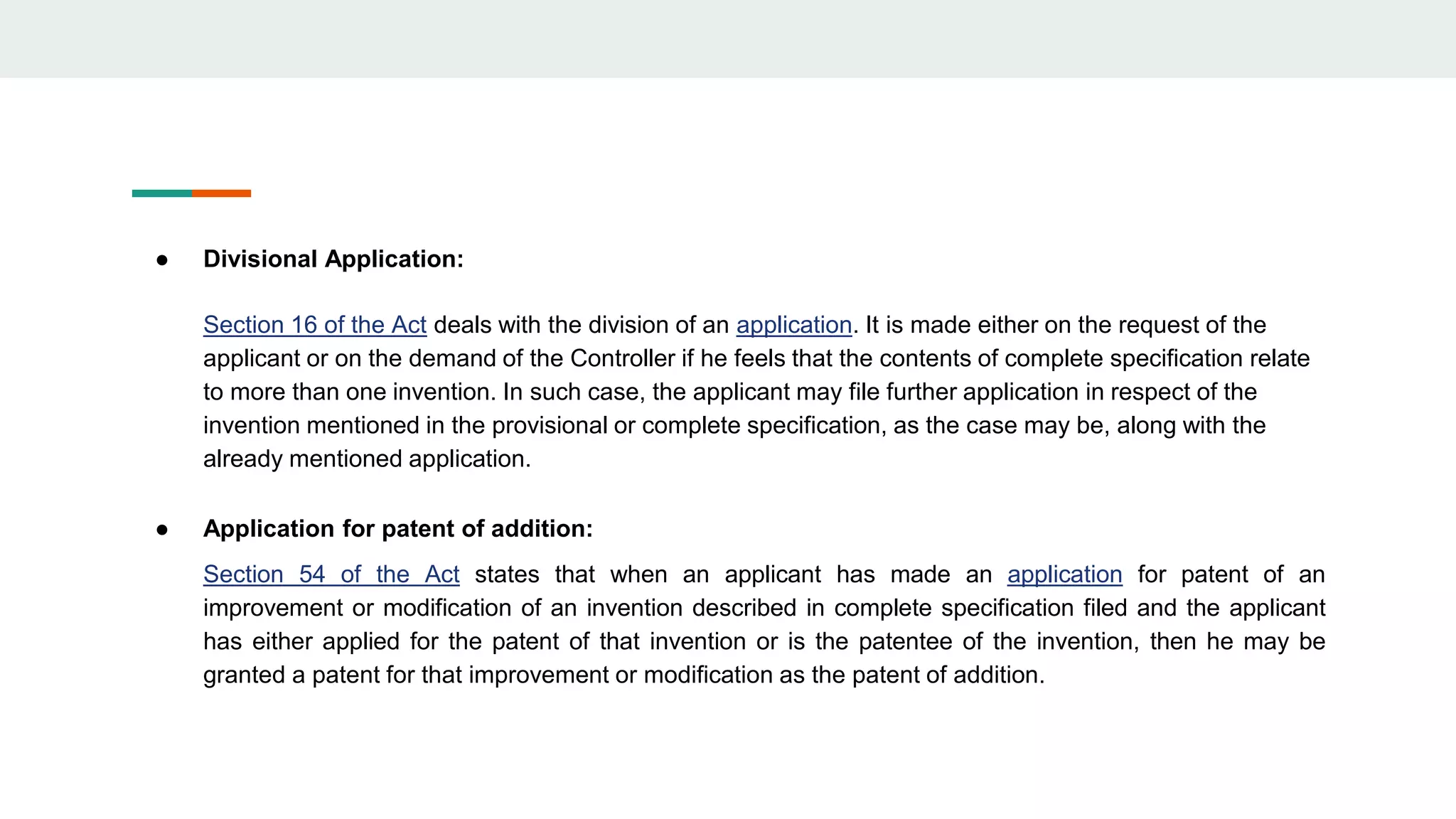 Procedure for filing an application for patent | PPTX