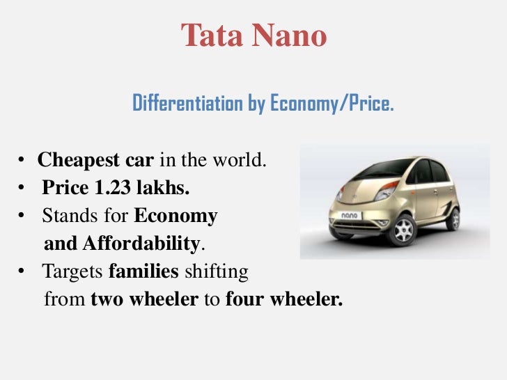 marketing strategy of tata nano marketing strategy of tata nano