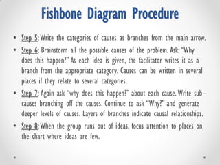 Fishbone Investigation Method Instructions.pdf Basic Qulaity Tools/Techniques Workshop for process improvement | PDF