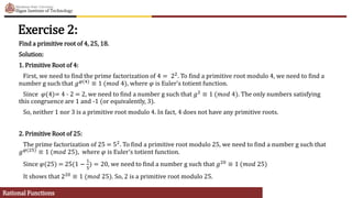 Primitive Root Examples Ppt Theorem 62 Existence of Primitive Roots.pptx