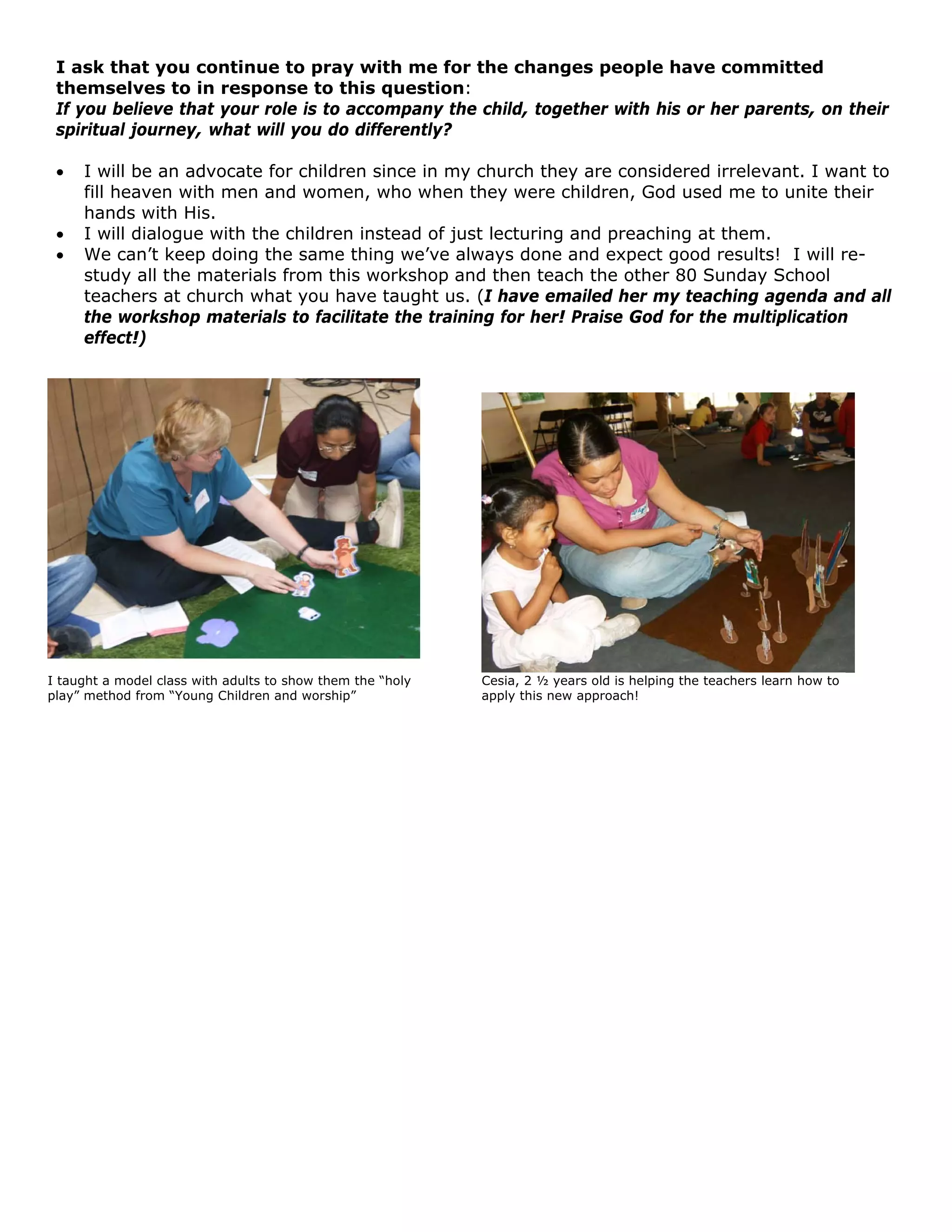 Final Report Of Lisas Bible Workshop