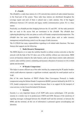 Handover Parameters Self-optimization by Q-Learning in 4G Networks | PDF