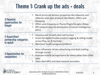 Google Strategy Deep Dive - June 2013