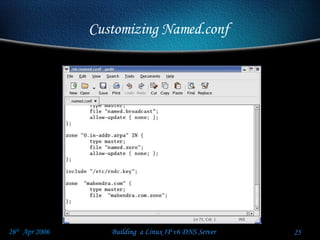Customizing Named.conf  