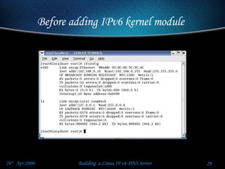 Before adding IPv6 kernel module   