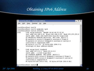Obtaining IPv6 Address   