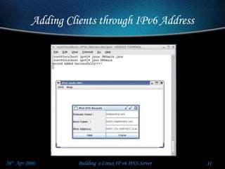 Adding Clients through IPv6 Address 