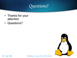 Questions? Thanks for your attention Questions? 