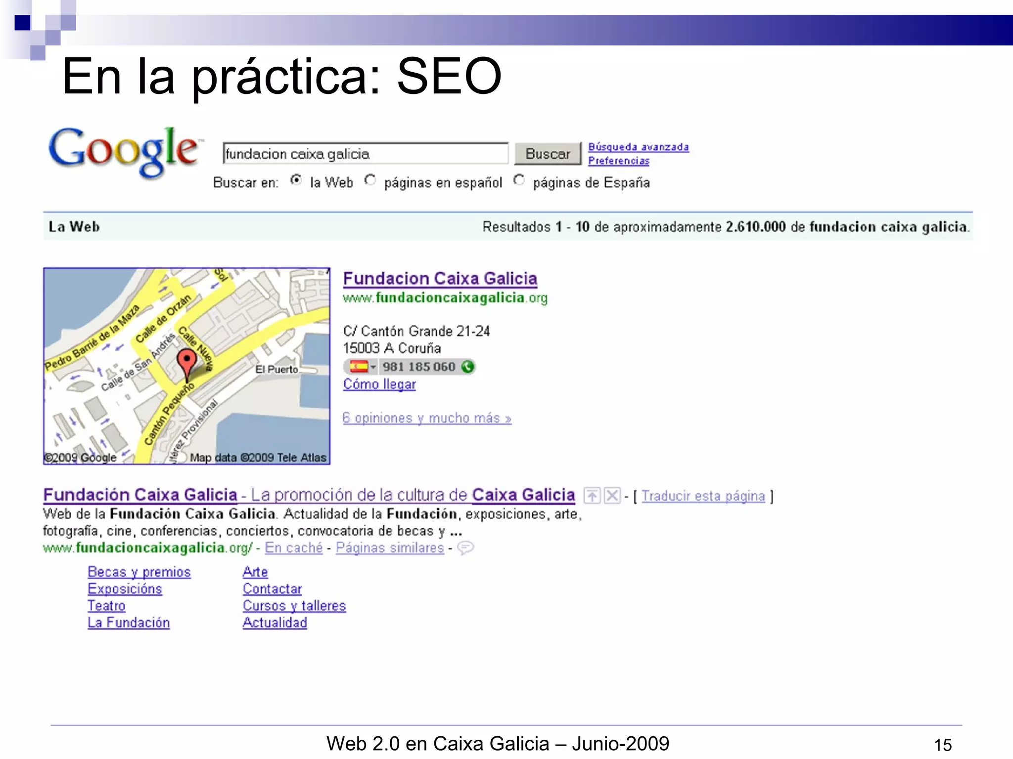 En la práctica: SEO 