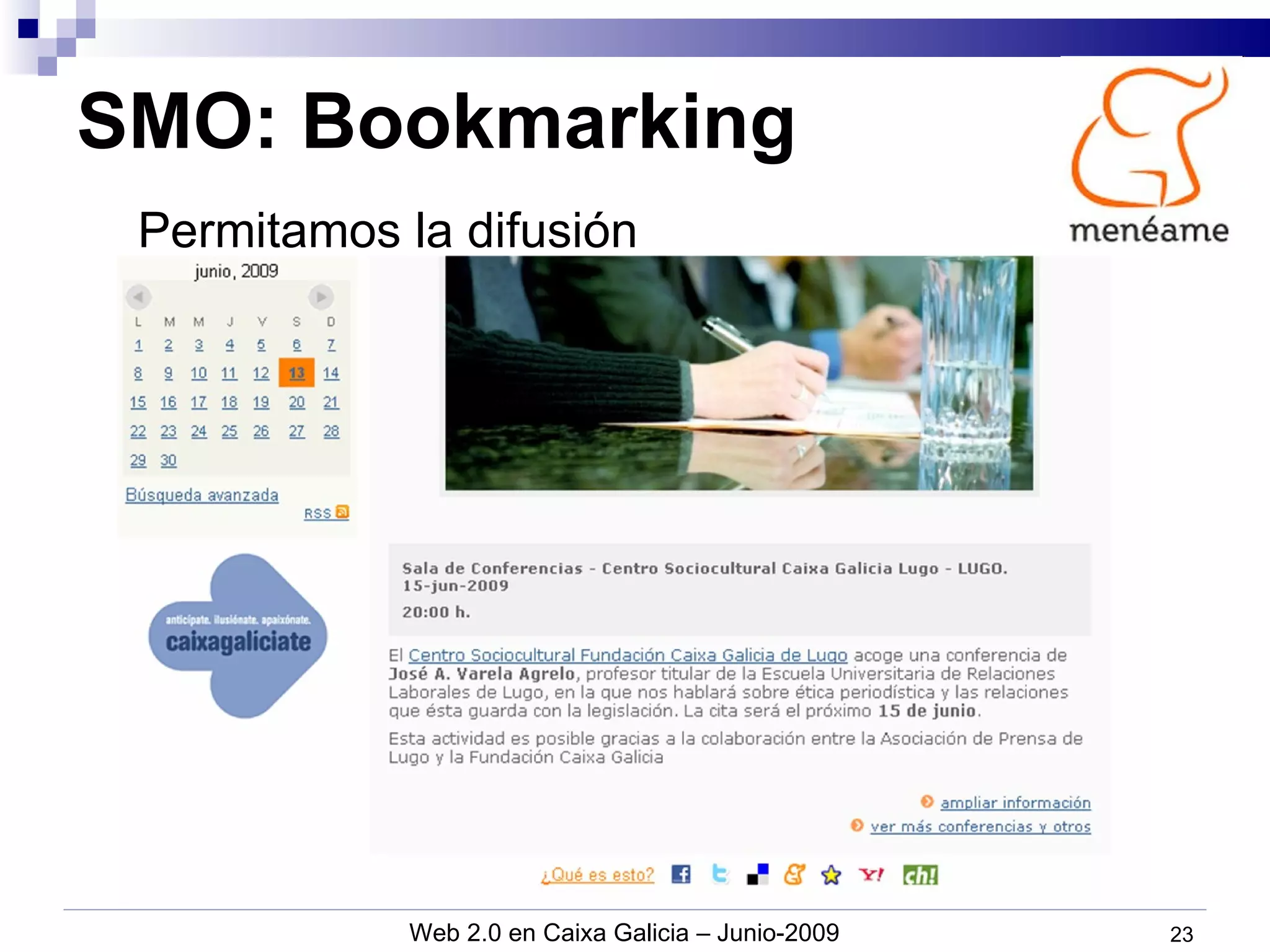 SMO: Bookmarking Permitamos la difusión 
