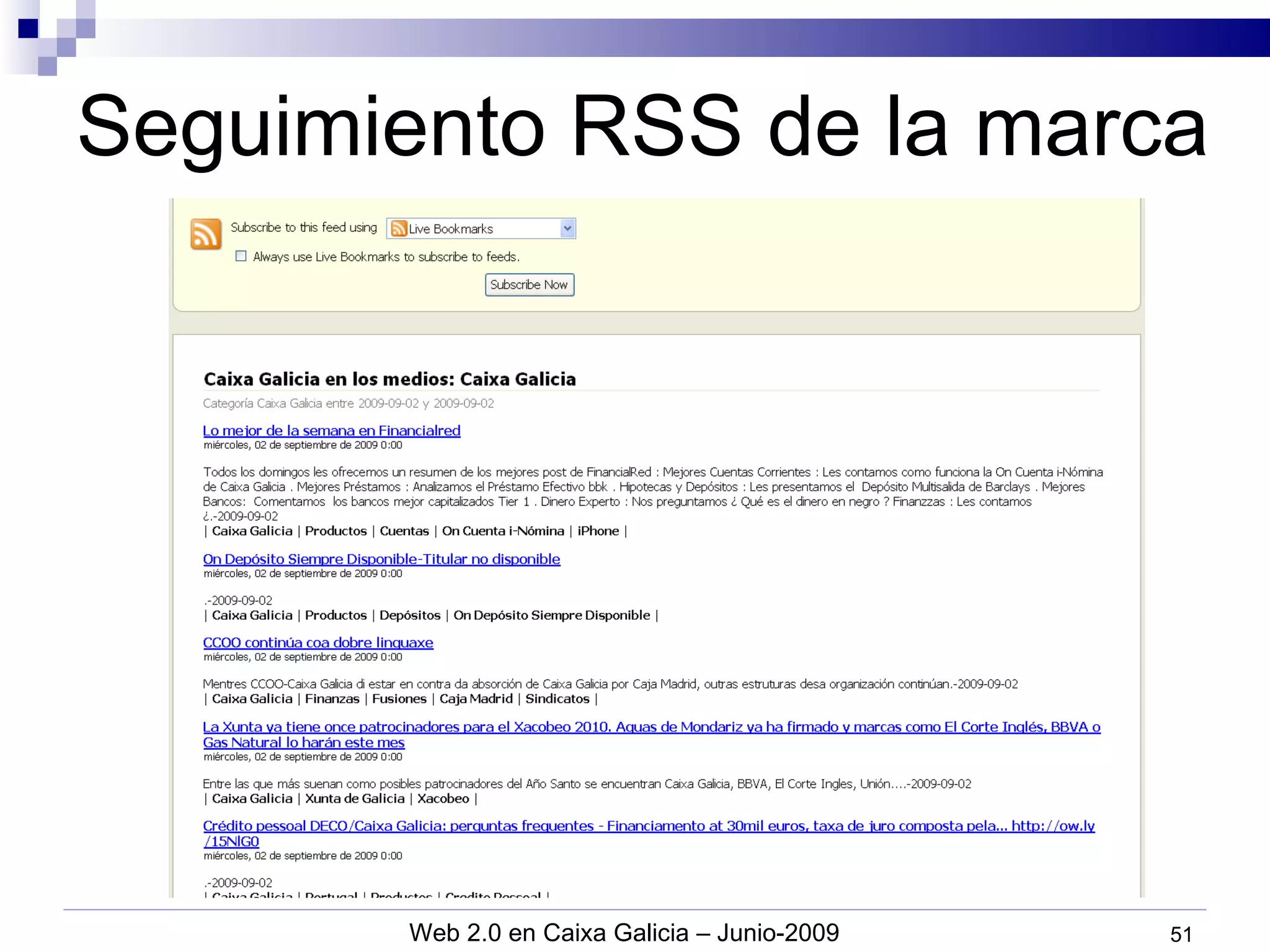 Seguimiento RSS de la marca 
