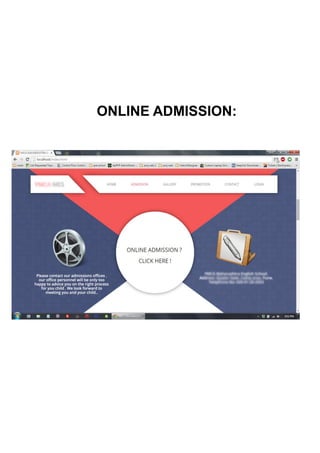 ONLINE ADMISSION:
 