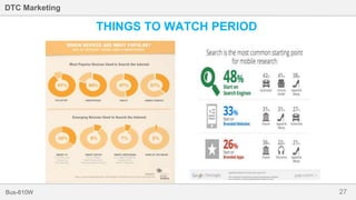 27Bus-810W
DTC Marketing
THINGS TO WATCH PERIOD
 