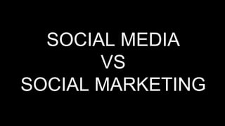 99Bus-810W
DTC Marketing
SOCIAL MEDIA
VS
SOCIAL MARKETING
 